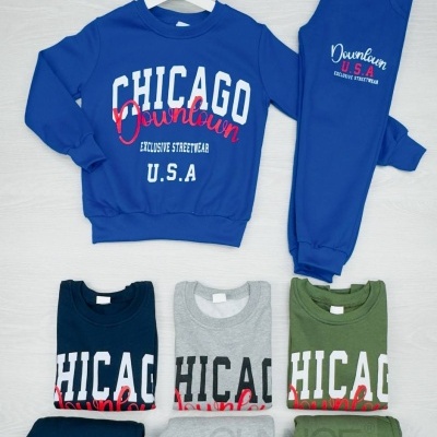 FATO DE TREINO CHICAGO CARDADO (6-16 ANOS)