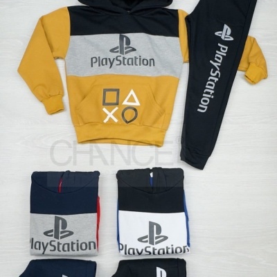 FATO DE TREINO PLAYSTATION CARDADO (6-16 ANOS)