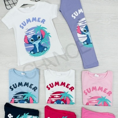 CONJUNTO STITCH SUMMER (4-12 ANOS)