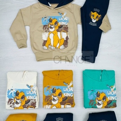 FATO DE TREINO REI LEÃO CARDADO (2-8 ANOS)