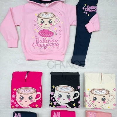CONJUNTO BALLERINA CAPPUCCINA CARDADO (4-12 ANOS)