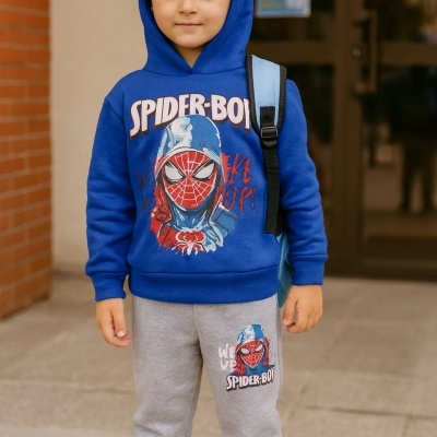 FATO DE TREINO HOMEM-ARANHA CARDADO - 4 ANOS