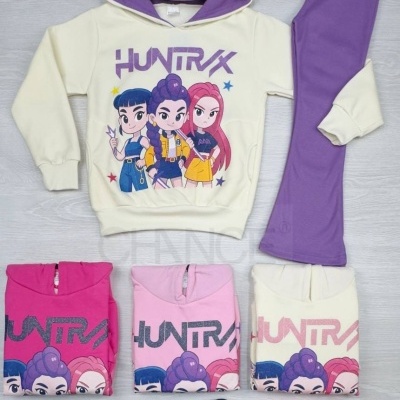 CONJUNTO GUERREIRAS DO K-POP CARDADO (6-12 ANOS)