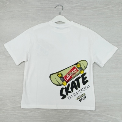 CONJUNTO SKATE - ESTAMPA FRENTE E VERSO - 4 , 6 , 8 E 10 ANOS