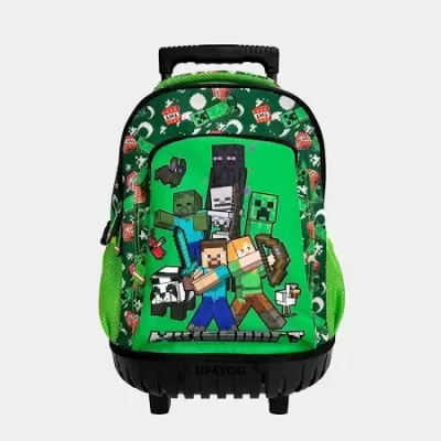 TROLLEY ESCOLAR MINECRAFT 44 CM