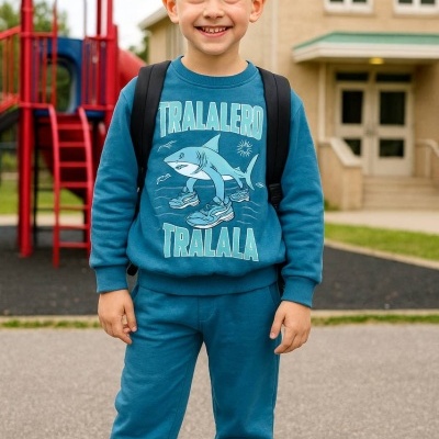 FATO DE TREINO TRALALERO CARDADO - 4 e 12 ANOS