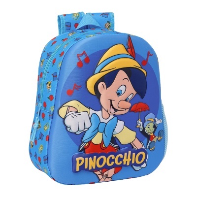 MOCHILA PRÉ-ESCOLAR 3D PINÓQUIO
