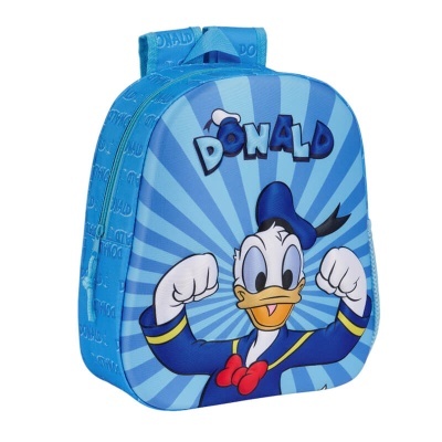 MOCHILA PRÉ-ESCOLAR 3D DONALD