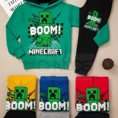 FATO DE TREINO MINECRAFT CARDADO (6-14 ANOS)