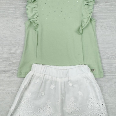 CONJUNTO C/FOLHOS SHINE - 4 E 6 ANOS