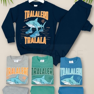 FATO DE TREINO TRALALERO CARDADO - 4 e 12 ANOS