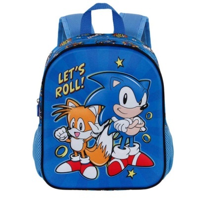 MOCHILA PRÉ-ESCOLAR 3D SONIC E TAILS