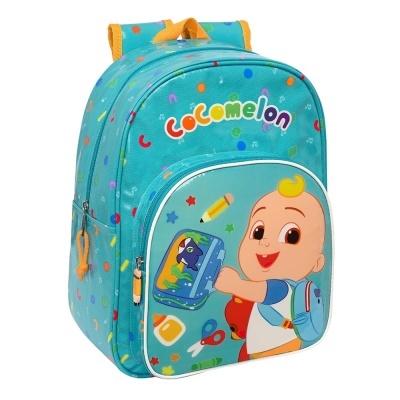 MOCHILA PRÉ-ESCOLAR COCOMELON 34 CM - ADAPTÁVEL A TROLLEY