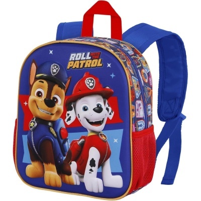 MOCHILA PRÉ-ESCOLAR 3D PATRULHA PATA "ROLL"