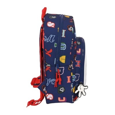 MOCHILA PRÉ-ESCOLAR MICKEY 34 CM - ADAPTÁVEL A TROLLEY