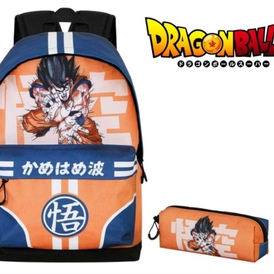 CONJUNTO ESCOLAR DRAGON BALL KAMEHAMEHA 41 CM