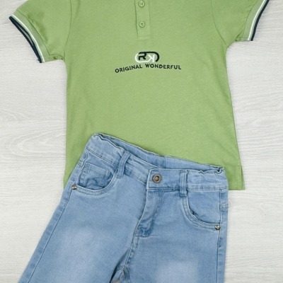 CONJUNTO C/CALÇÃO GANGA - 4 , 6 , 10 E 12 ANOS