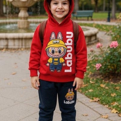 FATO DE TREINO LABUBU RAPAZ CARDADO (4-12 ANOS)