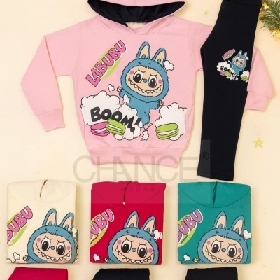 CONJUNTO LABUBU BOOM CARDADO (4-12 ANOS)