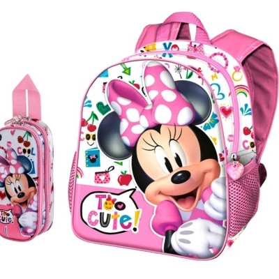 CONJUNTO ESCOLAR MINNIE CUTE 39 CM