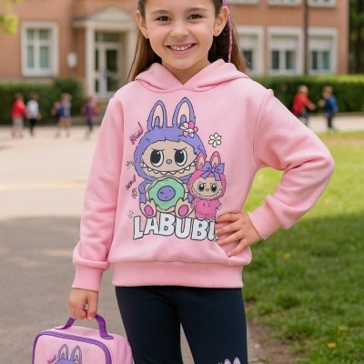 CONJUNTO LABUBU CARDADO (6-12 ANOS)