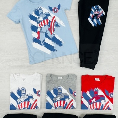 CONJUNTO CAPITÃO AMÉRICA - 2 E 4 ANOS