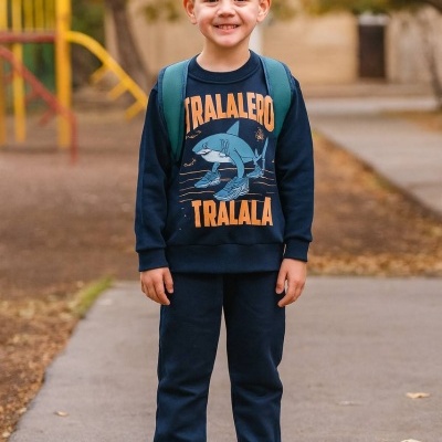 FATO DE TREINO TRALALERO CARDADO - 4 e 12 ANOS