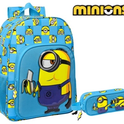 CONJUNTO ESCOLAR MINIONS 42 CM