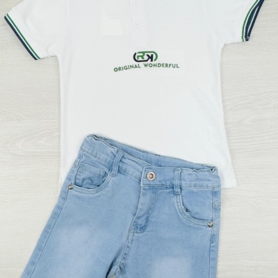 CONJUNTO C/CALÇÃO GANGA - 4 , 6 , 10 E 12 ANOS