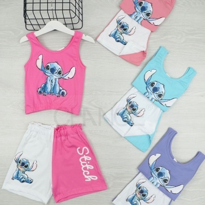 CONJUNTO STITCH ALÇAS (6-14 ANOS)