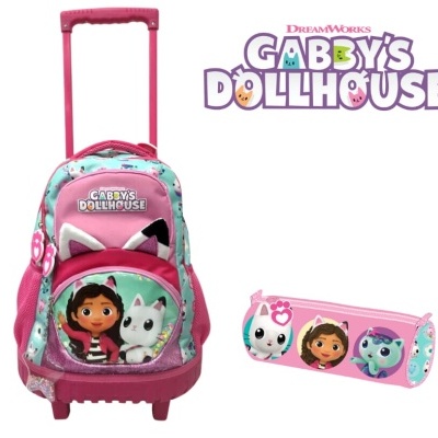 CONJUNTO ESCOLAR C/TROLLEY GABBY 49 CM