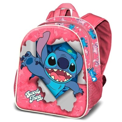 MOCHILA PRÉ-ESCOLAR 3D STITCH SWEET