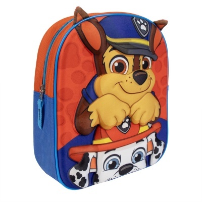 MOCHILA PRÉ-ESCOLAR 3D PATRULHA PATA 28 CM