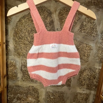 Fofo de Malha com alças Rosa Salmão