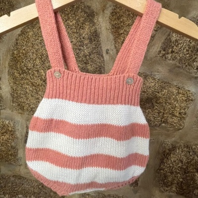 Fofo de Malha com alças Rosa Salmão