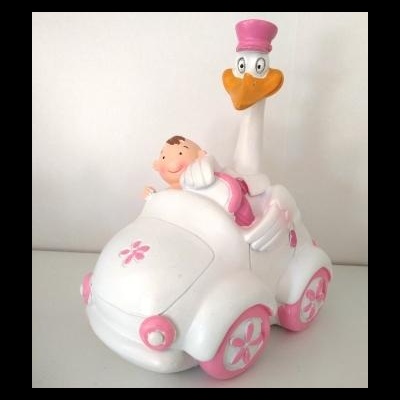 Carrinho bebé com cegonha