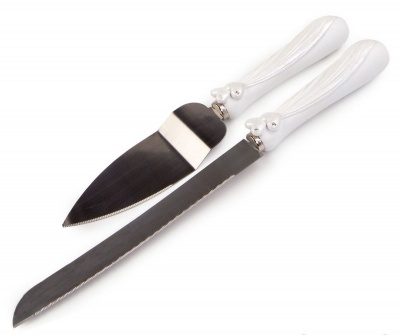 Jogo de Facas para bolo/Corações