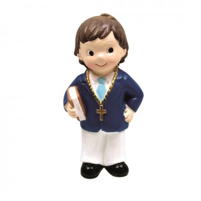 Iman Menino Casaco Azul com Bílblia