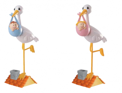 Cegonha Telhado Menina/Menino