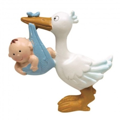 Iman Cegonha com Bebé Azul