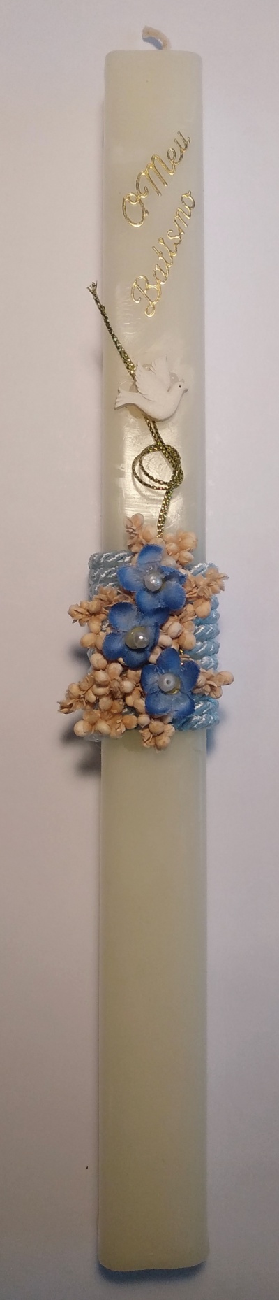 Vela Batismo Rosa/Azul ref:2100