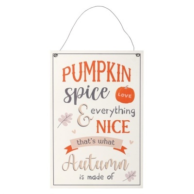 placa decorativa pumpkin spice