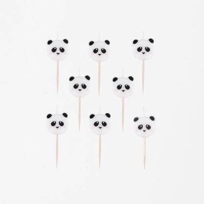Velas Panda - conj. 8