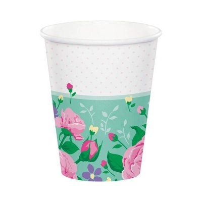 copos fada rosa flores