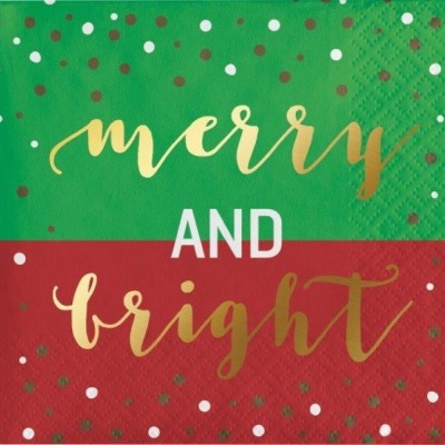 guardanapos merry and bright