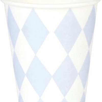 copos losango azul / branco