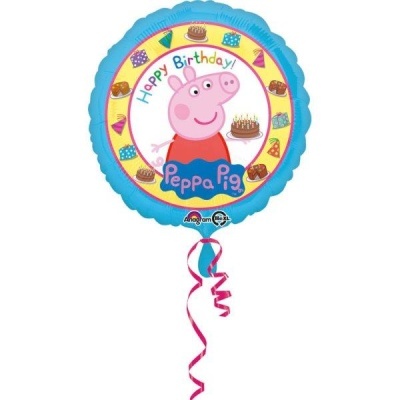 balão Peppa Pig Happy Birthday 43cm