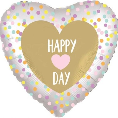 balão HAPPY HEART DAY 45cm