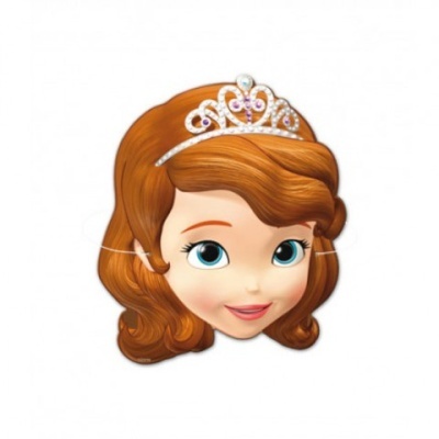 máscaras cartão princesa sofia