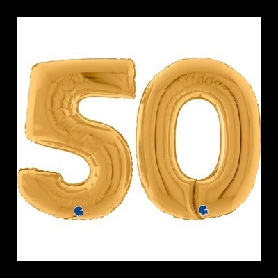 pack balões 50 dourados 102cm